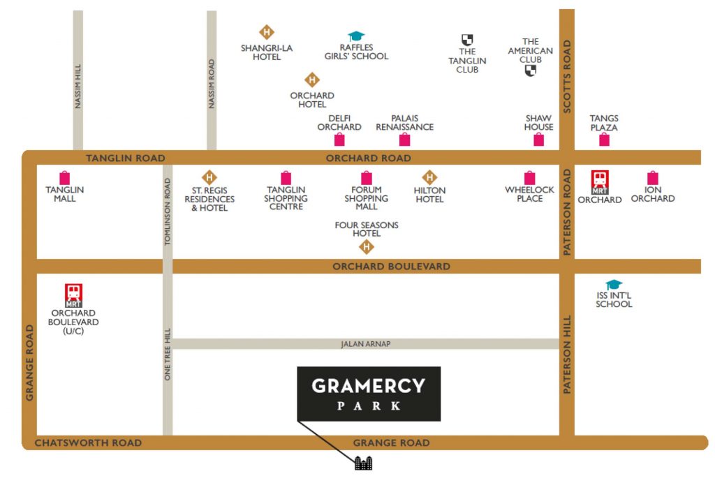 Gramercy Park Location Map